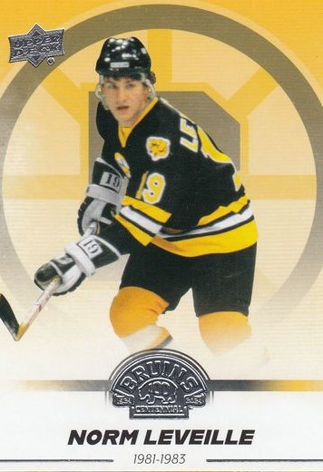 řadová karta NORM LEVEILLE 23-24 UD Boston Bruins Centennial číslo 15